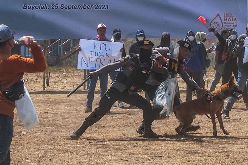 Latihan Antisipasi Gangguan Keamanan Pemilu 2024 - Bagian 3