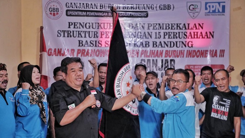 Tim Pemenangan Ganjar Pranowo dari Kalangan Buruh Terbentuk di Kabupaten Bandung