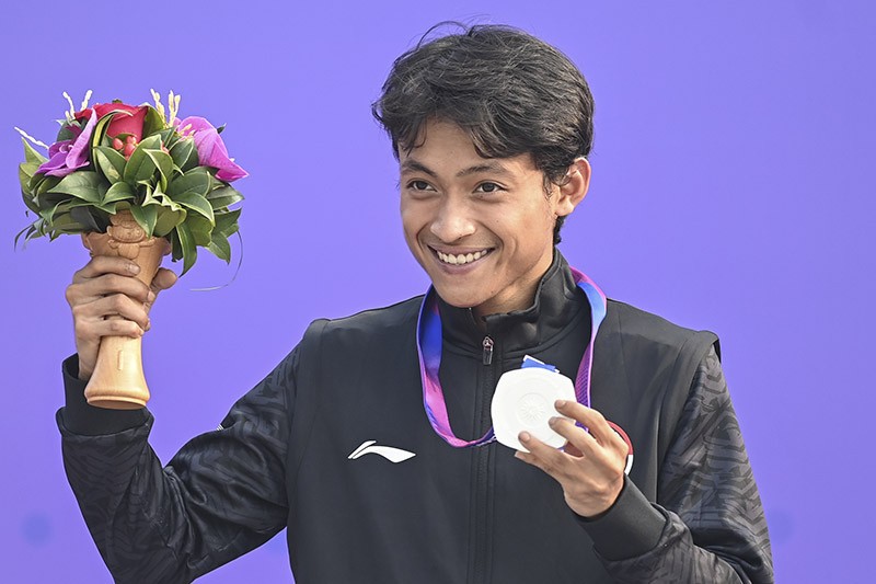 Senyum Atlet Skateboard Indonesia Raih Medali Perak Asian Games 2022 - Bagian 1