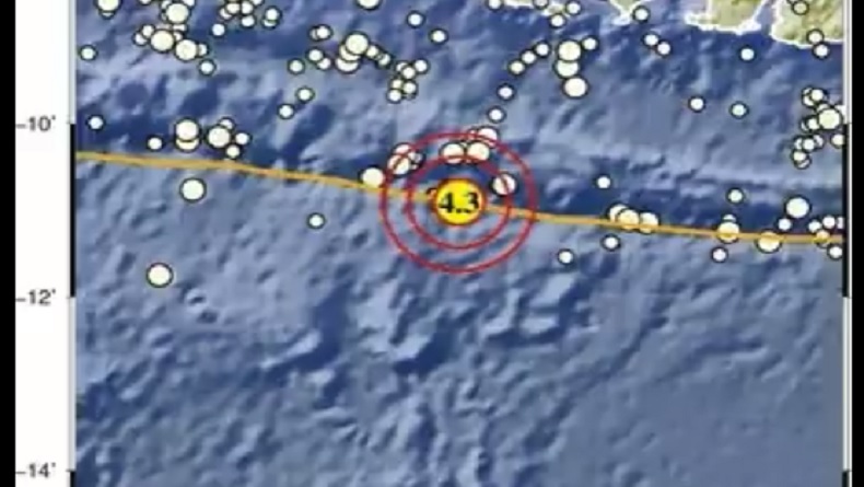 Gempa Terkini Magnitudo 4,3 Guncang Jember Jumat Pagi