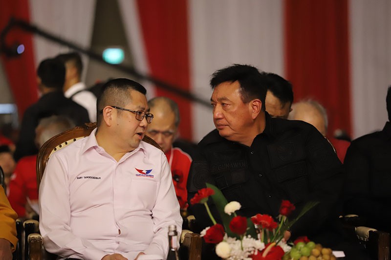 Ketum Partai Perindo Hary Tanoesoedibjo Hadiri Pembukaan Rakernas IV PDI Perjuangan - Bagian 4