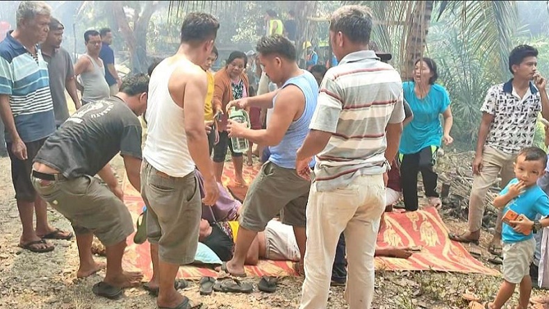 Kebakaran Rumah di Rokan Hulu, Penghuninya Langsung Pingsan