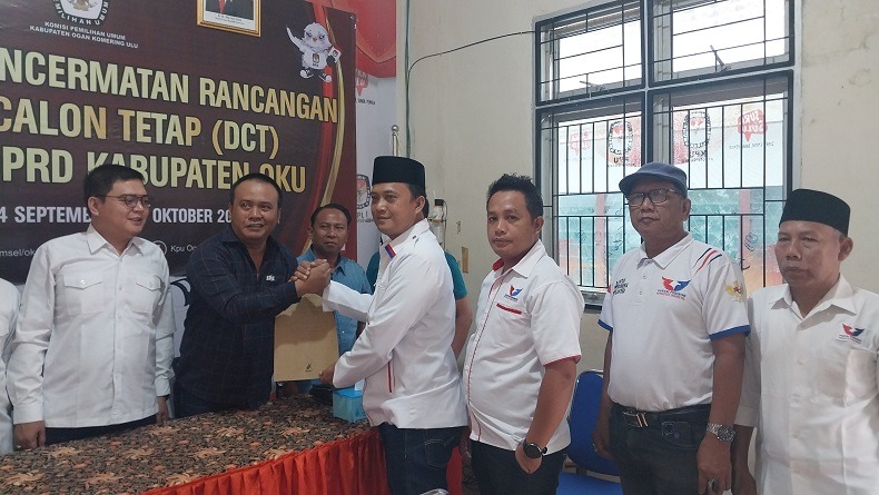 DPD Partai Perindo OKU Serahkan Berkas DCT ke KPU, Tambah 1 Nama Caleg