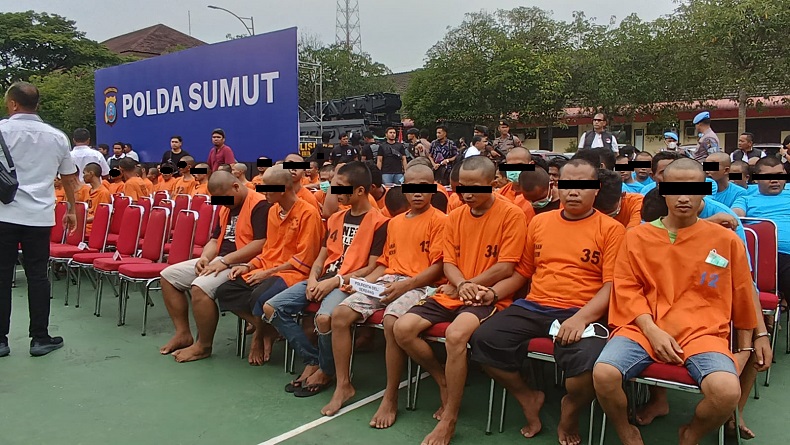 1.058 Pelaku Kasus Narkoba Ditangkap di Sumut, Ratusan Kilogram Barang Bukti Disita