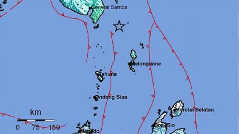 BMKG Mutakhirkan Kekuatan Gempa Bumi di Pulau Karatung Sulut Jadi M6,4
