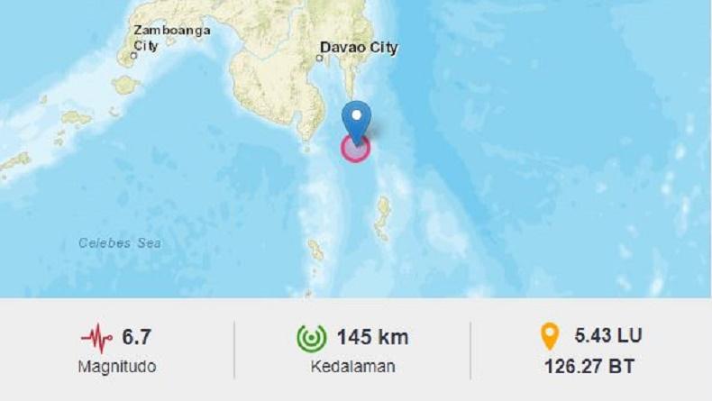 Gempa Terkini Magnitudo 6,7 Guncang Pulau Karatung Sulut, Ini Analisis BMKG