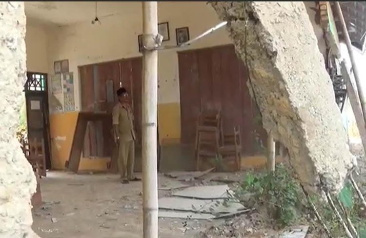 SDN Binoh 3 Bangkalan Terancam Roboh, Tembok Ambruk Tak Kunjung Diperbaiki