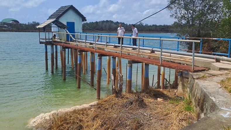 Sumber Air Baku di Belitung Timur Menyusut Drastis akibat Kemarau, PDAM Minta Pelanggan Hemat