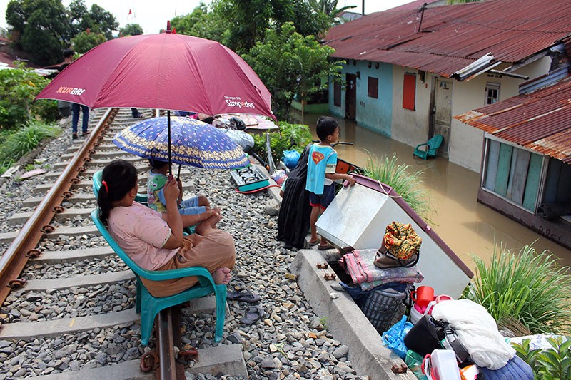 Curah Hujan Tinggi di Kota Medan, Rumah Warga Banjir - Bagian 2