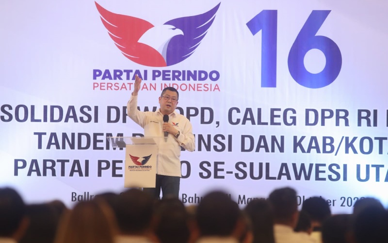 Konsolidasi Se-Sulut, HT Tegaskan Komitmen Partai Perindo Perjuangkan Kesejahteraan Rakyat