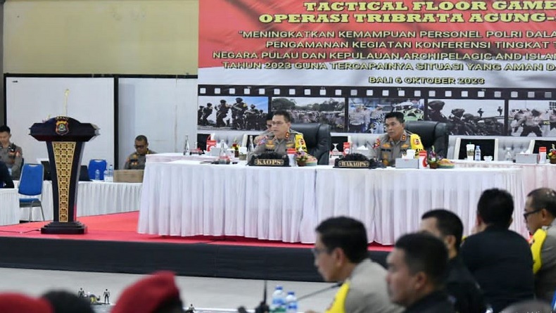 Kakorlantas Pimpin TFG Operasi Tribrata Agung, Pengamanan KTT AIS 2023 di Bali