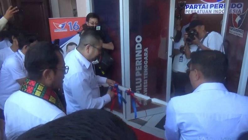 HT Resmikan Rumah Pemenangan Partai Perindo Sultra di Kendari