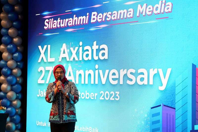 Potong Tumpeng Peringati HUT ke-27 XL Axiata bersama Media - Bagian 3
