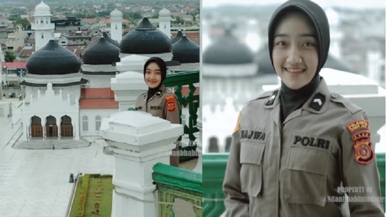 Viral Polwan Cantik Polda Aceh Hafal Alquran 30 Juz, Netizen: Sosok Inspiratif Serambi Mekkah
