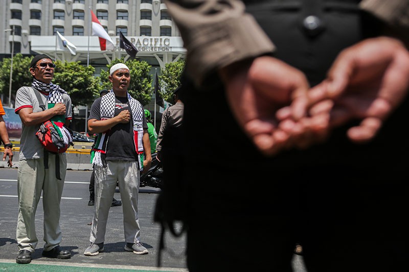 Aksi Desak PBB Hentikan Perang Israel dan Palestina - Bagian 2