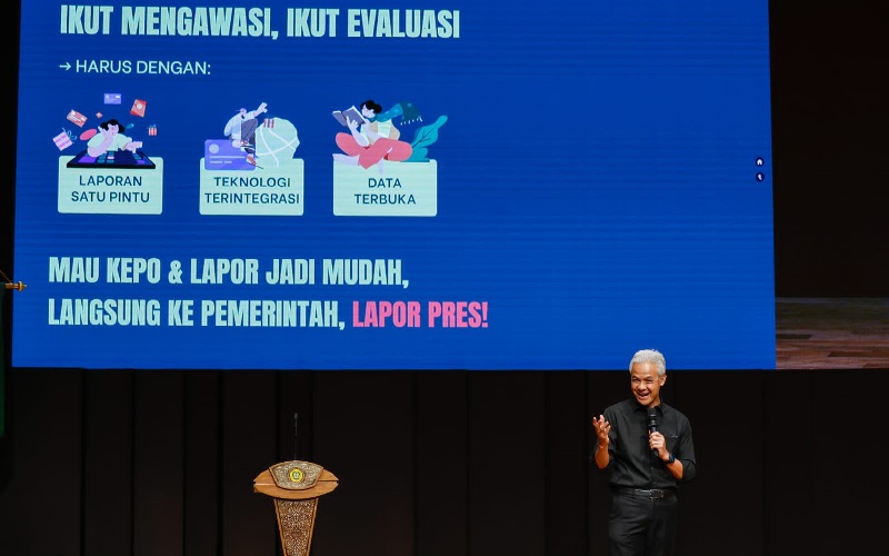 Mahasiswi Tanya soal Komitmen Berantas Korupsi, Ganjar: Saya Pernah Copot 2 Kepala Dinas