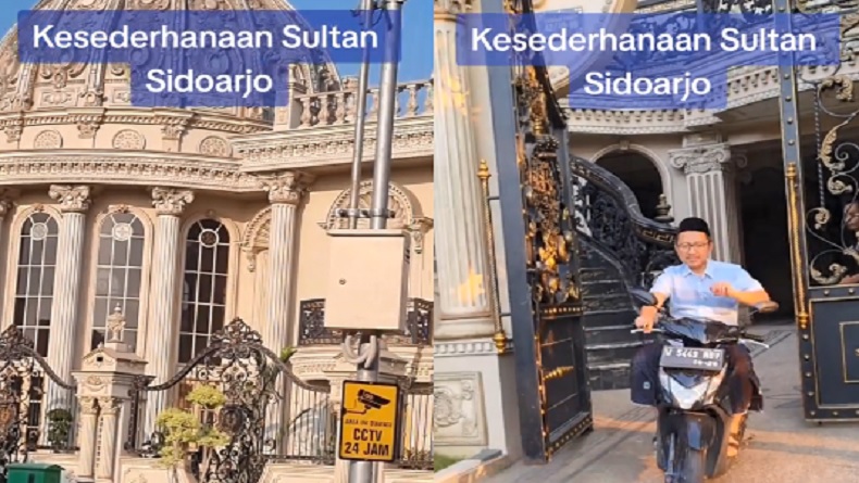 Viral Rumah Mewah Sultan Sidoarjo Bak Istana, Pemilik Dikenal Sederhana Suka Makan di Warung