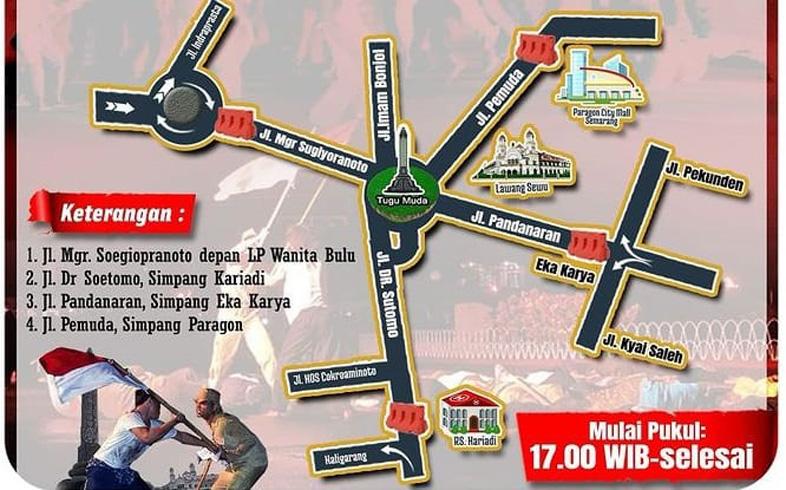 title Ada Peringatan Pertempuran 5 Hari di Semarang, Akses Jalan Kawasan Tugu Muda Ditutup Ada Peringatan Pertempuran 5 Hari di Semarang, Akses Jalan Kawasan Tugu Muda Ditutup