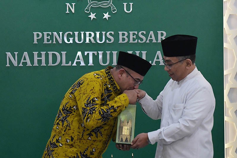 KPU dan PBNU Kerja Sama Sosialisasi Pemilu 2024 - Bagian 1