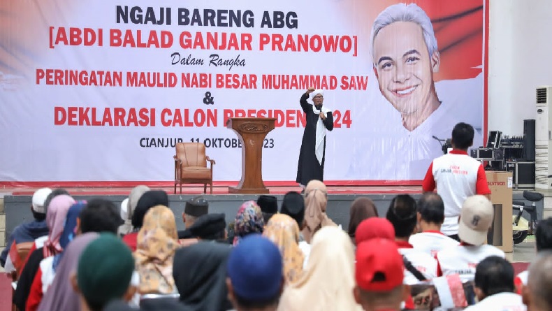 Ribuan Warga Cianjur Deklarasi Dukung Ganjar Pranowo Presiden 2024-2029