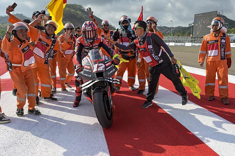 Foto-Foto Pembalap Ducati Francesco Bagnaia Juara MotoGP Mandalika - Bagian 4