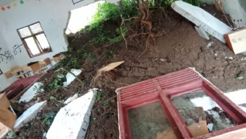 Ngeri, Longsor Terjang Sekolah di Aceh Tengah, Tembok dan Jendela Jebol