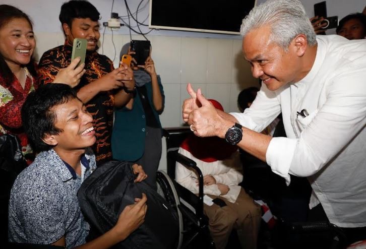 Kunjungi YPAC Malang, Ganjar Siap Bantu Penyandang Disabilitas hingga Mandiri dan Berprestasi