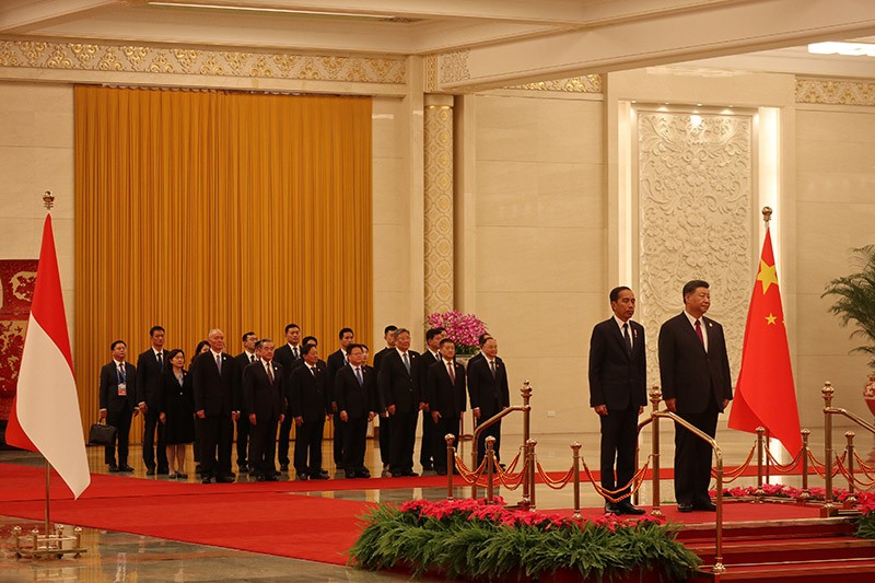 Presiden Jokowi dan Presiden China Xi Jinping Inspeksi Pasukan  - Bagian 2