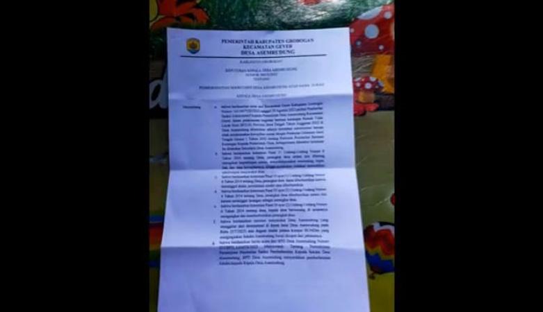  Viral Sekdes Dipecat Kades di Grobogan Tetap Ngantor dan Terima Gaji