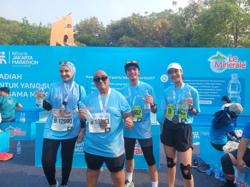 Keseruan Sejumlah Artis Ikuti Jakarta Marathon 2023 bersama Le Minerale - Bagian 1