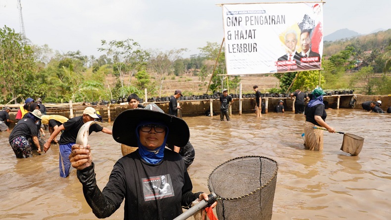 Seru, Warga Kersamanah Garut Ngobeng Lauk Bersama Relawan Ganjar Pranowo-Mahfud MD