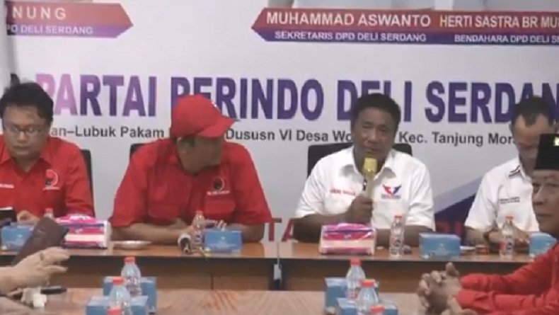 Terima Kunjungan DPC PDIP, Ketua DPD Partai Perindo Deliserdang: Untuk Kemenangan di Pilpres 2024