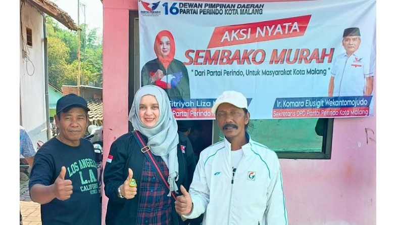 Warga Serbu Pasar Sembako Murah Partai Perindo Malang: Terima Kasih Sangat Membantu
