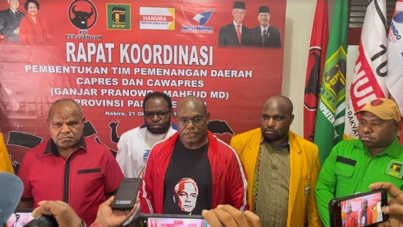 TPD Ganjar-Mahfud MD di Papua Tengah Resmi Terbentuk, Diketuai Meki Nawipa