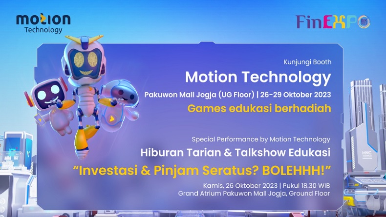 Gencar Tingkatkan Inklusi Keuangan, Motion Technology Hadir di Financial Expo 2023 Yogyakarta