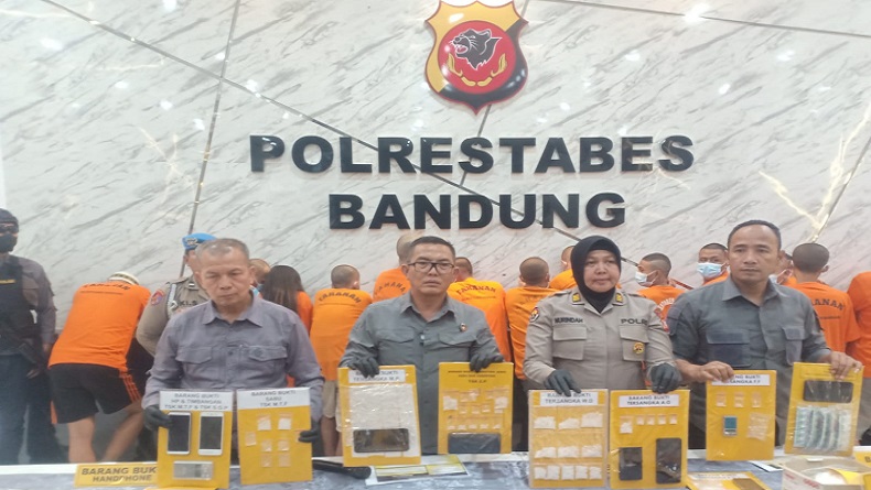31 Pengedar Narkoba di Kota Bandung Ditangkap Polisi, Terancam Penjara Seumur Hidup