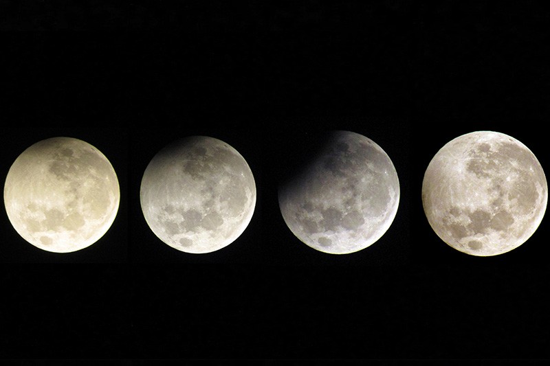 Detik-Detik Gerhana Bulan Sebagian dari Langit Depok - Bagian 1