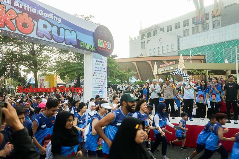 Keseruan MAG KIKO Run 2023 Diikuti 3.000 Pelari di Mall Artha Gading - Bagian 3
