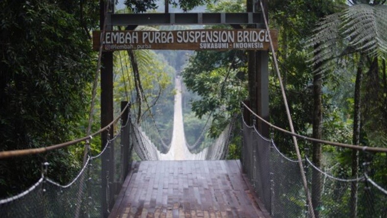 Wisata Lembah Purba, Jembatan Terpanjang Di Sukabumi, Serasa Ke Dunia ...