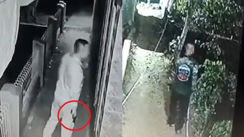 2 Pencuri Bersenjata Airsoft Gun Terekam CCTV saat Gasak Hewan Ternak di Sindangkasih Ciamis