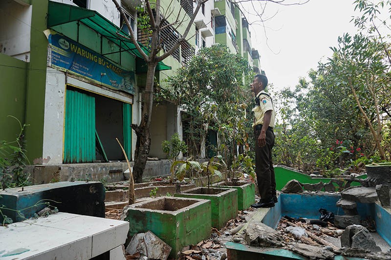 Suasana Rusun Marunda Blok C Kosong Ditinggal Penghuni karena Bangunan Tak Layak - Bagian 2