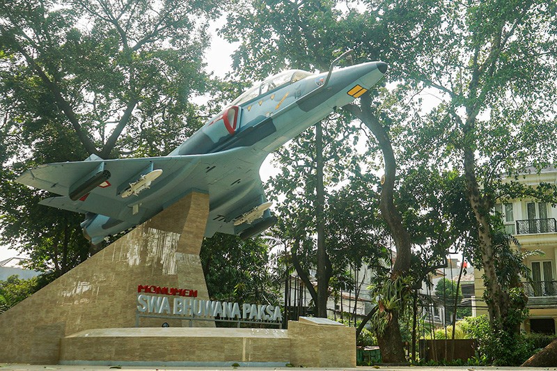Gagahnya Pesawat Tempur A-4 Skyhawk Mejeng di Monumen Swa Bhuawana Paksa  - Bagian 2