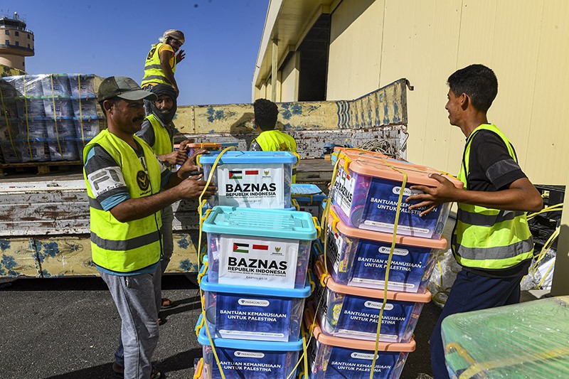Bantuan Kemanusiaan dari Rakyat Indonesia untuk Palestina Tiba di Mesir - Bagian 1