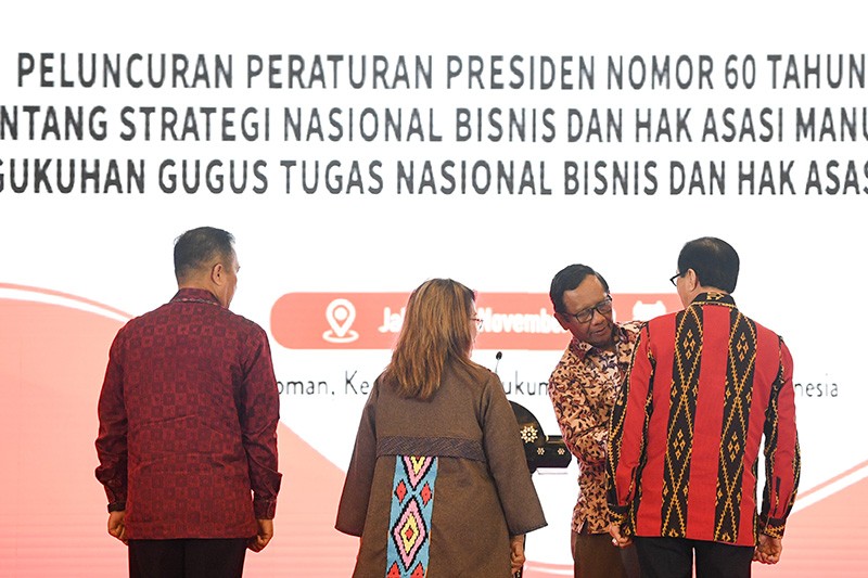 Mahfud MD Luncurkan Perpres Tentang Strategi Nasional Bisnis dan HAM - Bagian 3