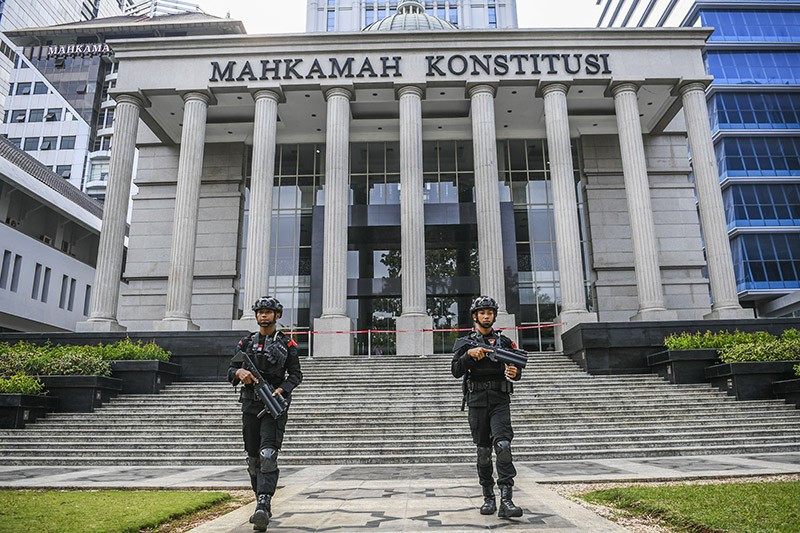 Gedung MK Dijaga Ketat saat Pembacaan Putusan MKMK - Bagian 1