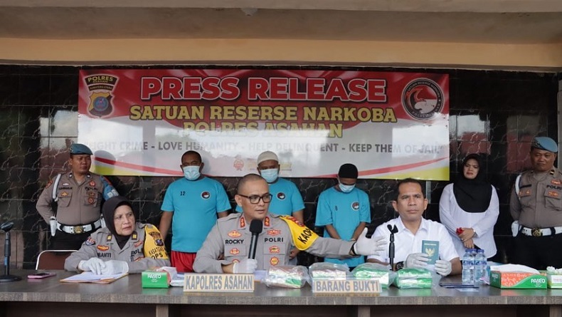 Jaringan Narkoba Antarnegara Ditangkap di Asahan saat Bawa 4 Kg Sabu, Modus Jadi TKI