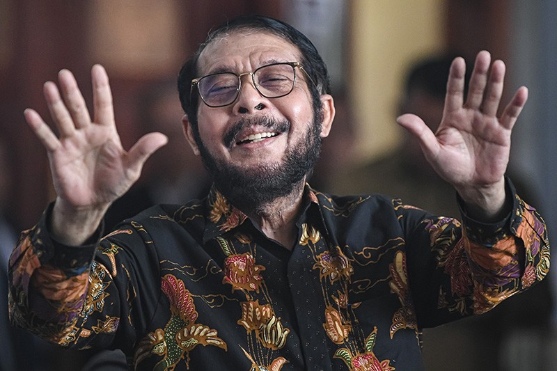 Ekspresi Anwar Usman Dipecat Dari Ketua MK