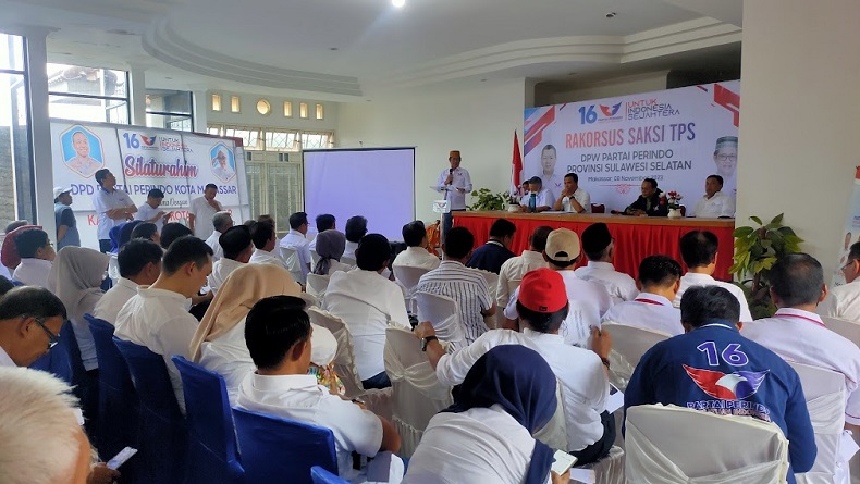 Pemilu 2024 Kian Dekat, DPW Partai Perindo Sulsel Gelar Rakor Khusus Saksi TPS
