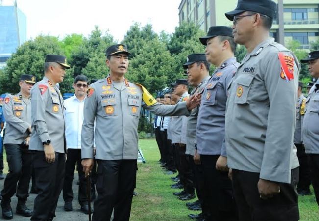 Kabareskrim Pimpin Apel Pasukan Pengamanan Piala Dunia U-17 2023 di Polda Jatim