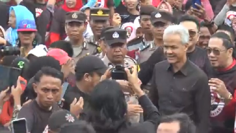 Teriakan Ganjar Pranowo Presiden Menggema di Lubuk Pakam Deliserdang